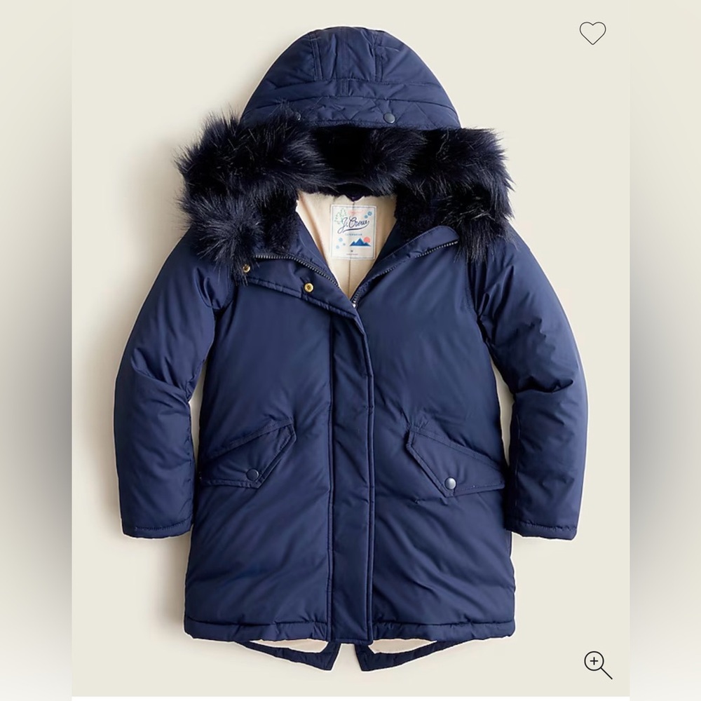 Girls' Crewcuts by J. Crew parka with eco-friendly PrimaLoft® M (8-9) New!